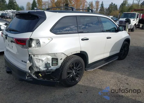 2019 Toyota Highlander Se from USA, damaged, VIN 5TDJZRFH6KS977588